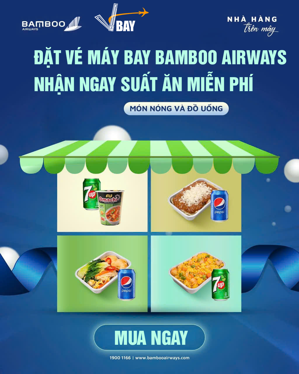 Đặt Vé Bamboo Airways - Nhận Suất Ăn Miễn Phí